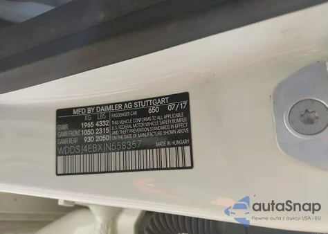 2018 Mercedes-Benz Cla 250 from USA, damaged, VIN WDDSJ4EBXJN558357